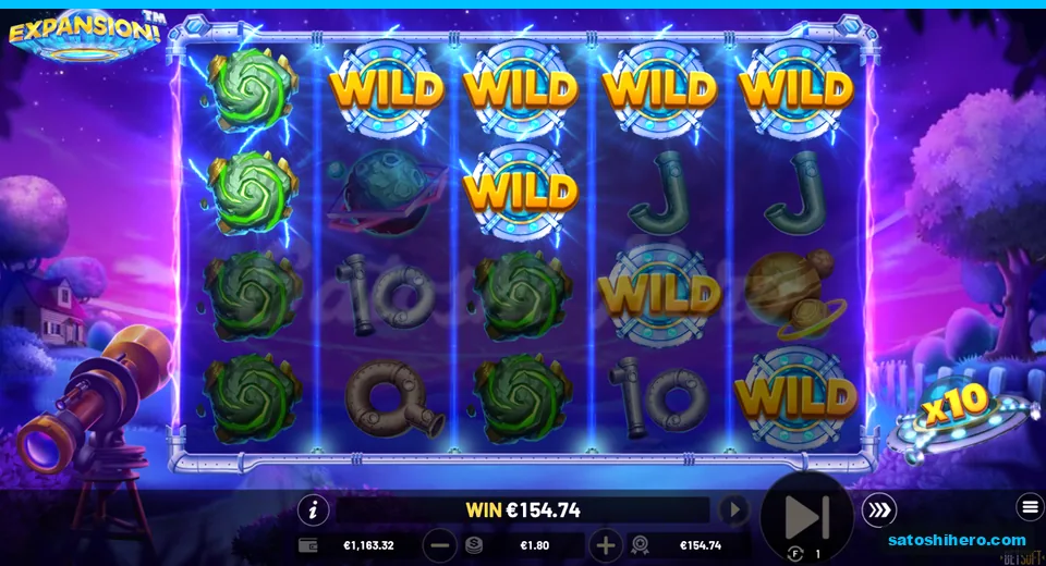 $154.74 shown on last spin with 10x saucer