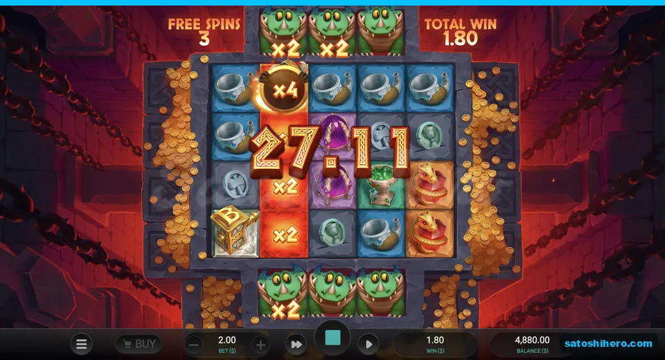 x4 Wild Dwarf lands with x2 dragons