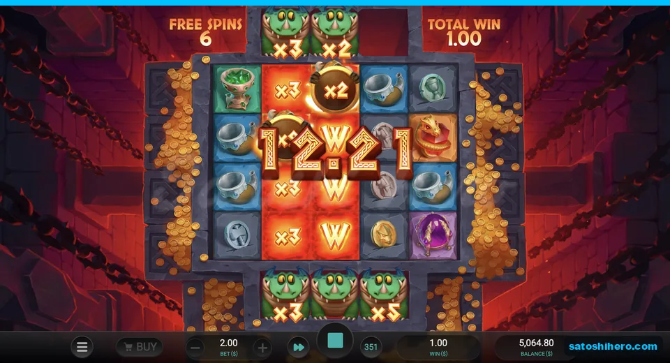 Wild reels spread under x3 and x2 dragons