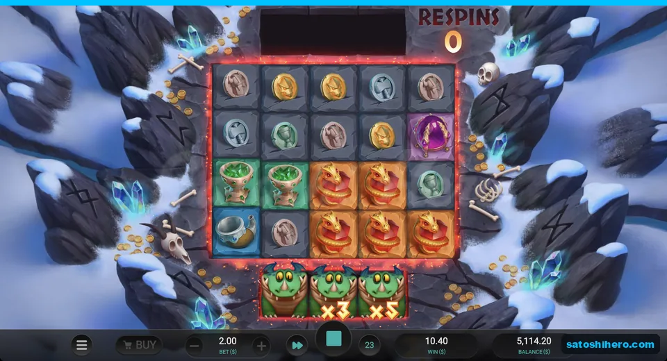 Locked dragons sit over ruby lines