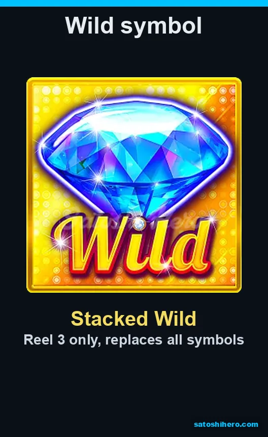 Info screen showing the blue diamond Wild