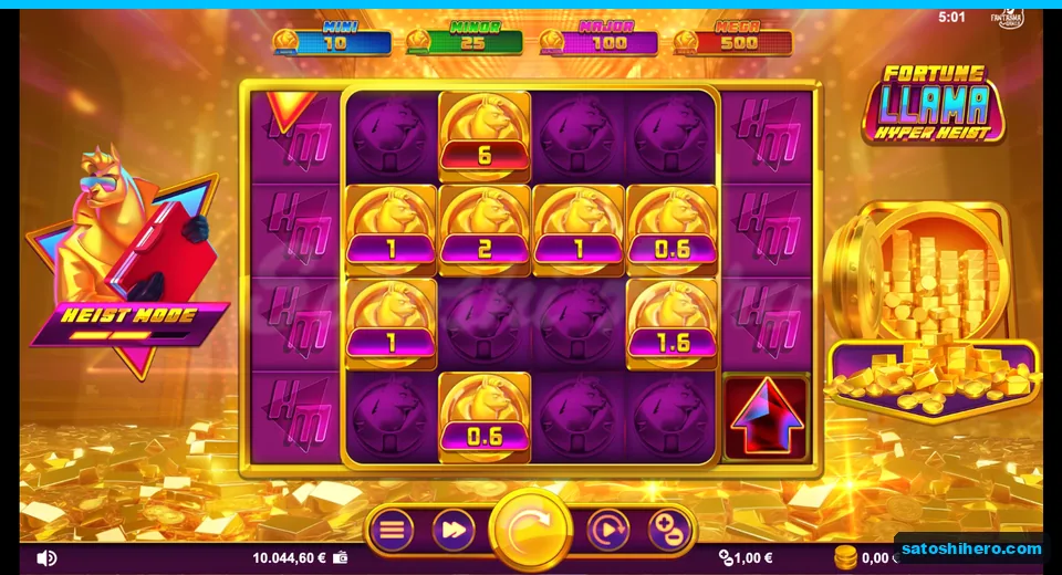 Eight locked coins with Upgrade in corner