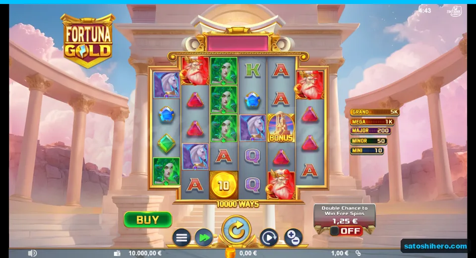 Fresh balance, jackpot ladder and 10000 ways banner