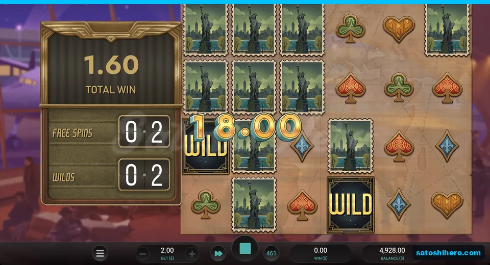 Statue stamps win $18.00 with Wilds