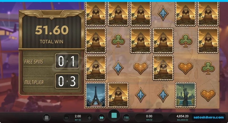Sphinx stamps with $51.60 banked