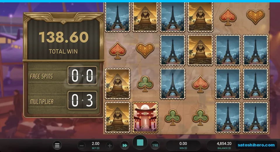 Total win panel shows $138.60