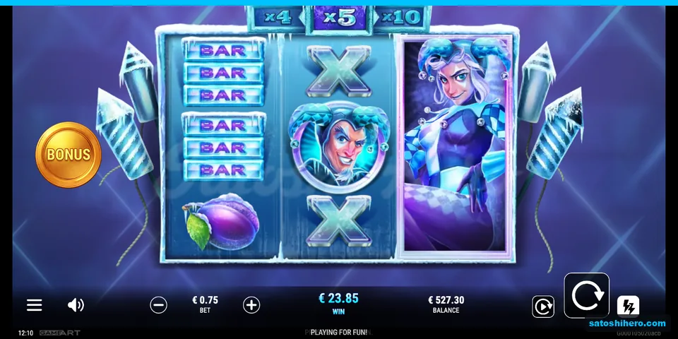 $23.85 win shown with x5 multiplier strip