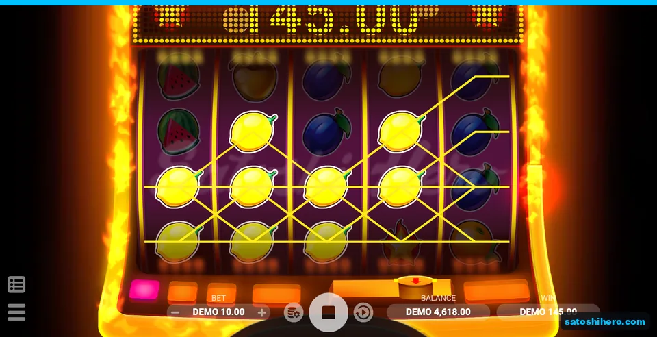 145.00 win shown across linked lemon lines