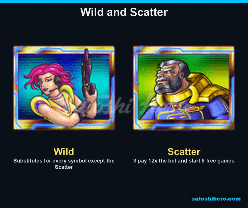 Wild and Scatter symbols shown together