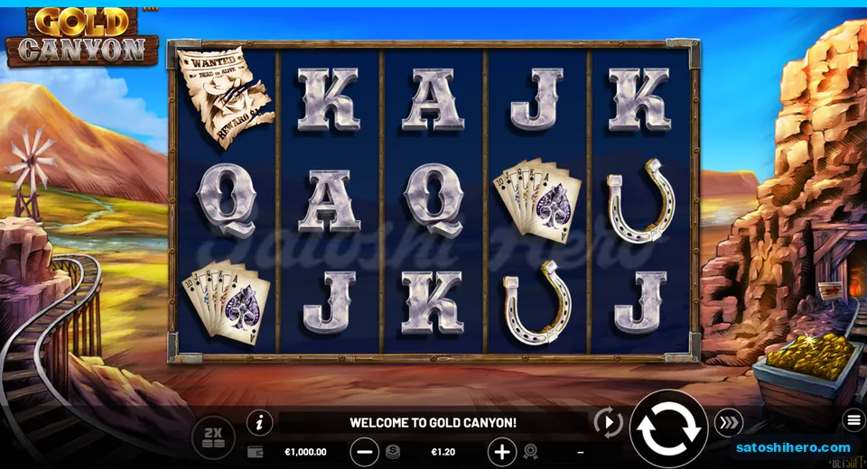 Settled five reel board with western symbols