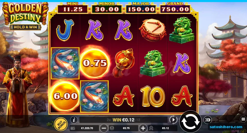 Two koi framed for a 0.12 payout
