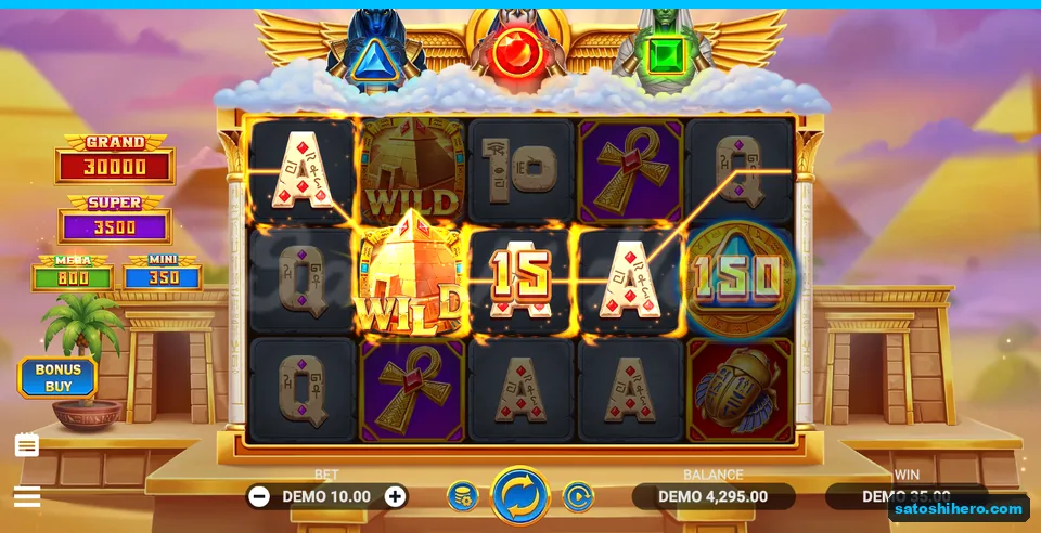 35 win shown with Wild and highlighted A payline