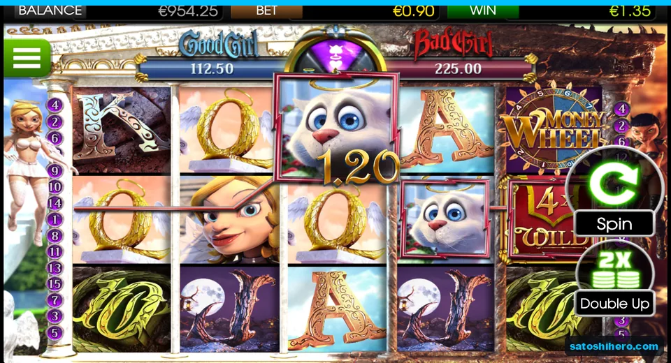 4x wild beside cats with $1.35 win