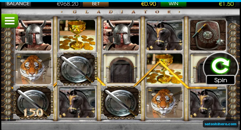 Three sword shields highlight a $1.50 win