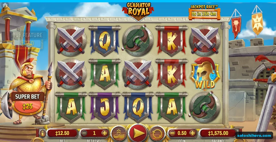Arena reels settled with centurion beside them