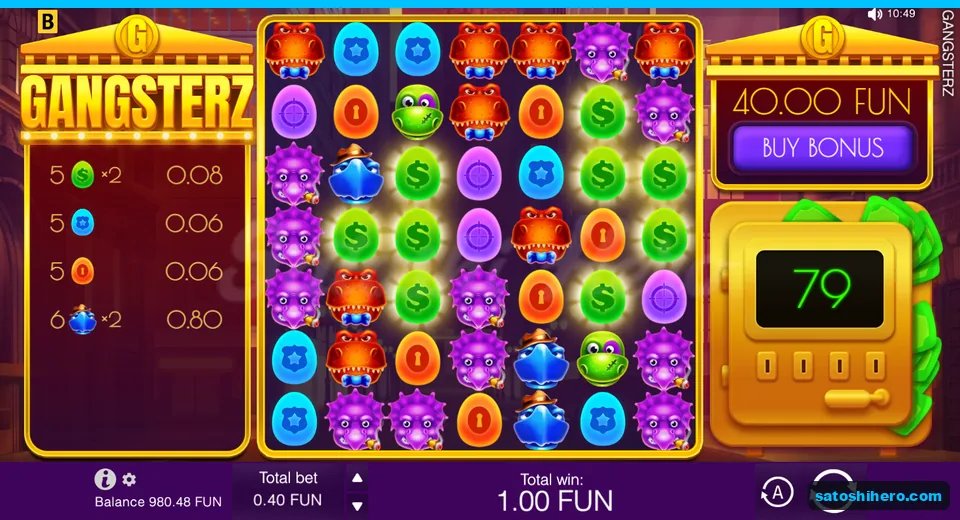 Win screen listing four paid clusters
