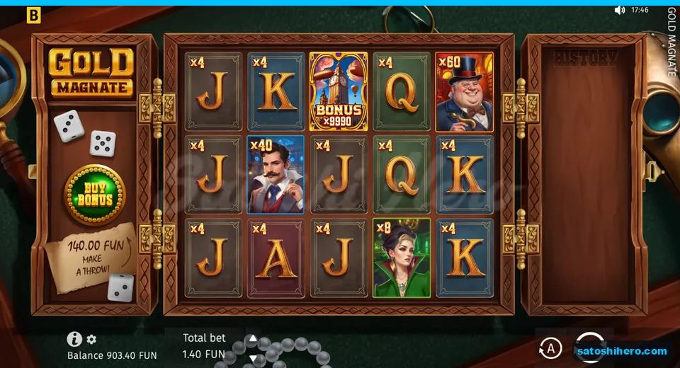 Base reels with card tiles and bonus symbol