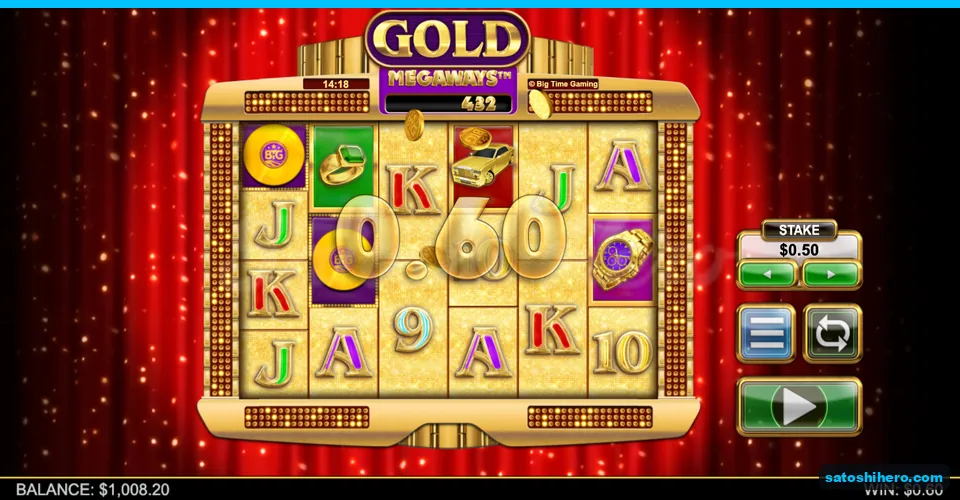 Six-reel grid counting a $0.60 win