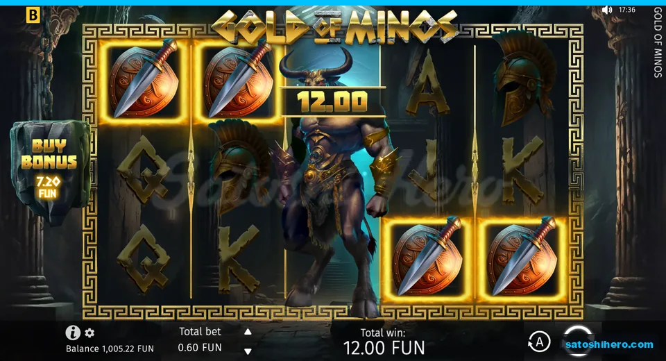Win screen with expanded wild reel