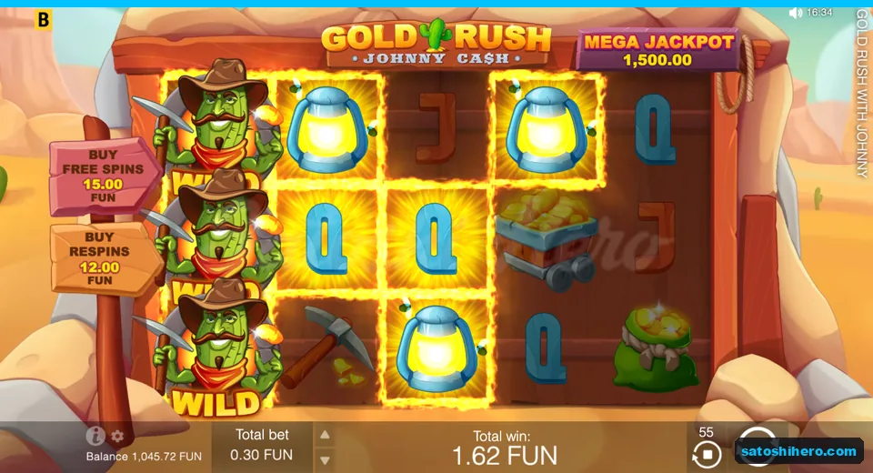 Win screen with Wild cacti and lanterns