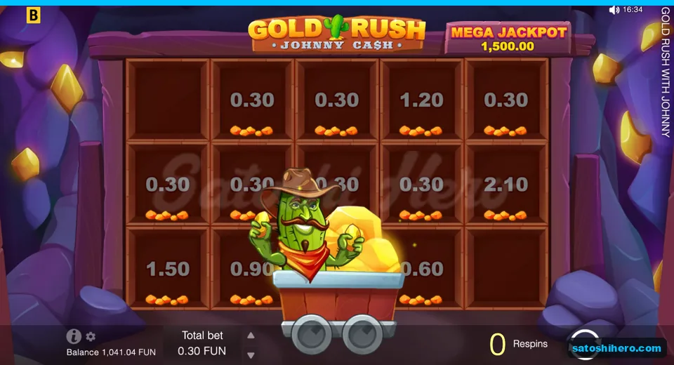 Collection screen with cart sweeping coin values