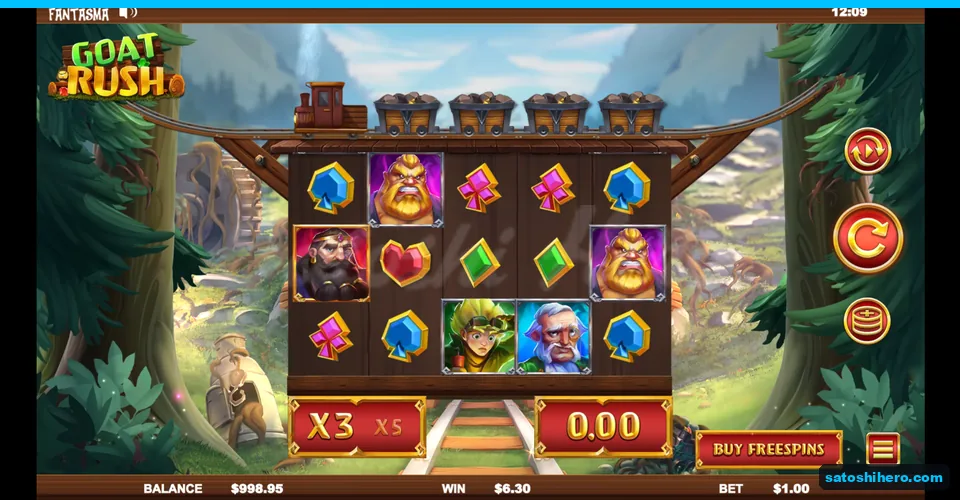 $6.30 win counter with x3 multiplier