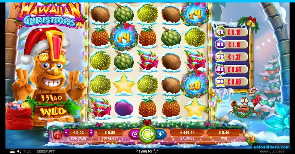 $5.46 win shown beside three multiplied wreath wilds