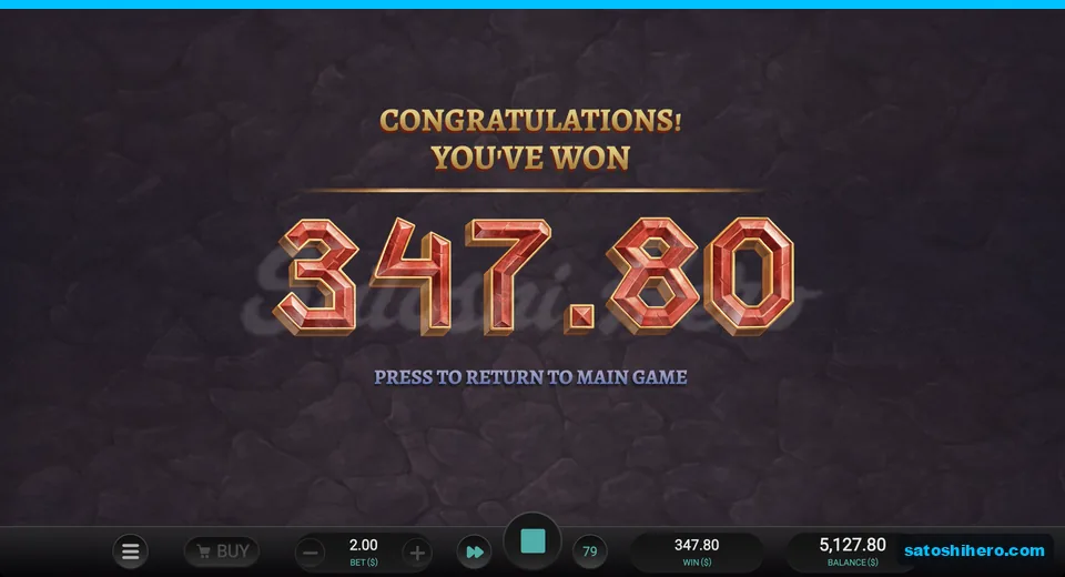 End screen shows a $347.80 payout