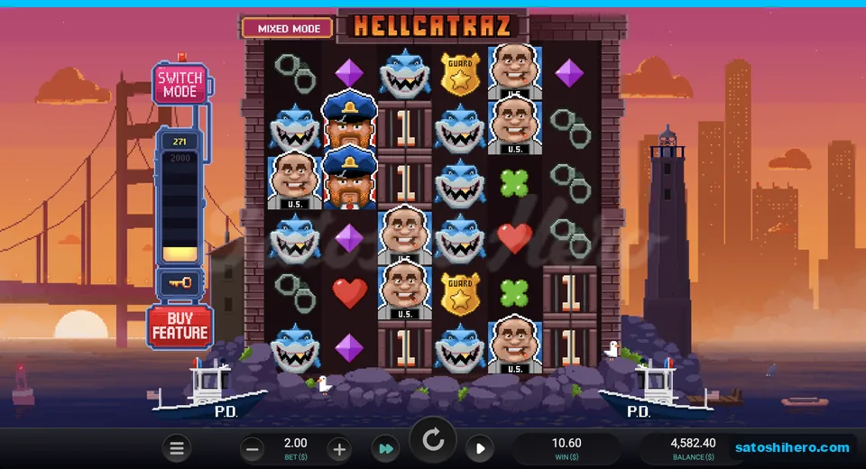 Sharks and inmates show a $10.60 win