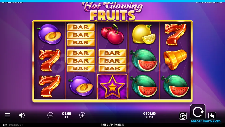 500.00 balance on settled fruit reels