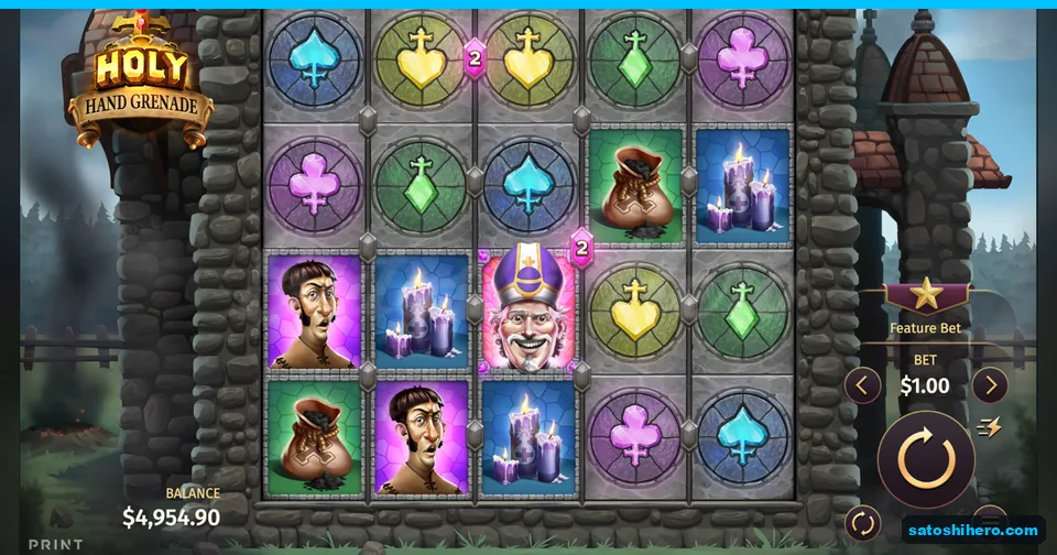 Five-reel grid settled before a spin