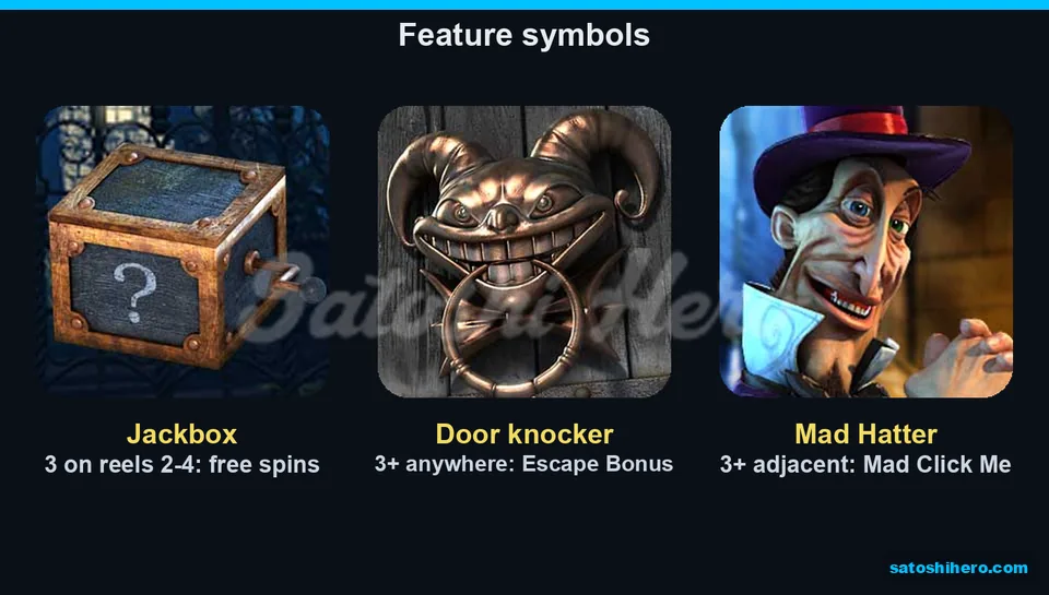 Jackbox, door knocker and Mad Hatter triggers shown
