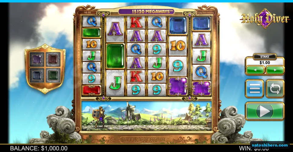Six-reel grid settled before a spin