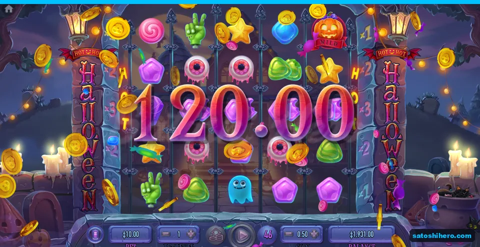 Win counted up while coins fell