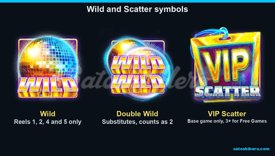 Wild scatter and double wild tiles shown