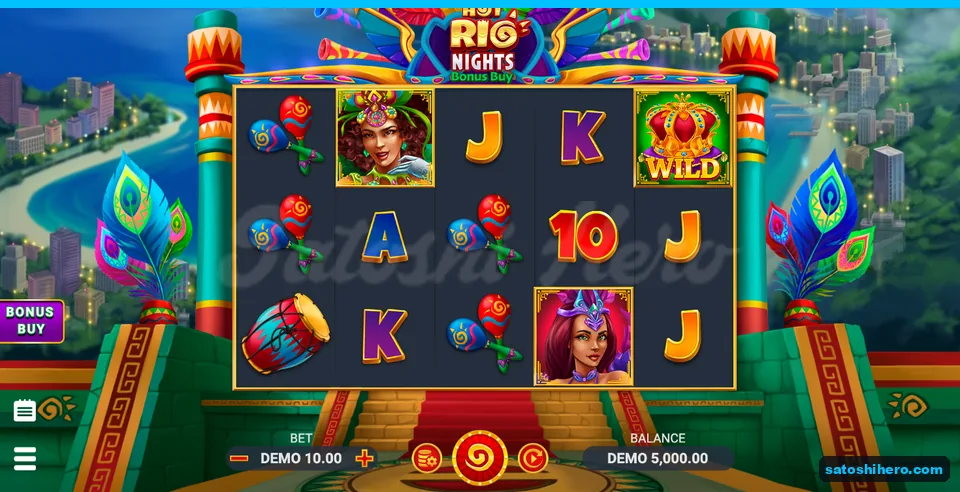 Five reels settled with dancers and Wild crown