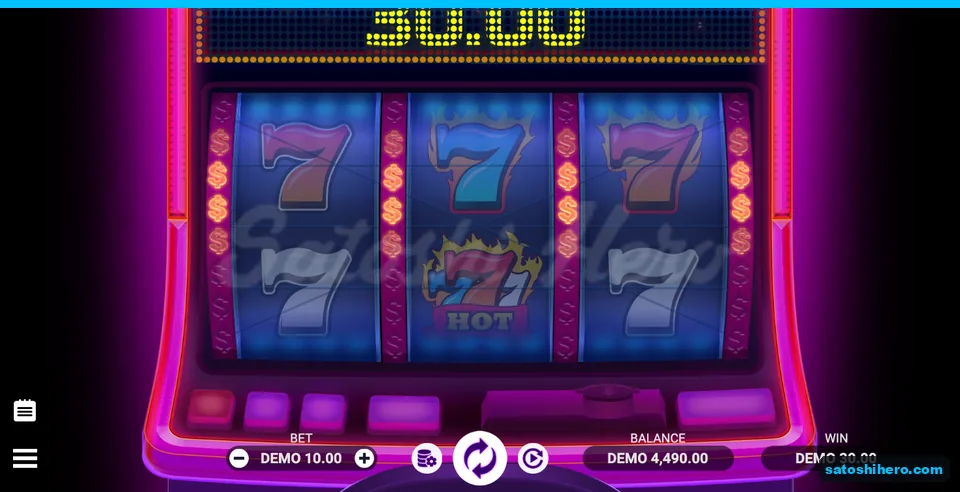 30.00 win with HOT 777 between white sevens