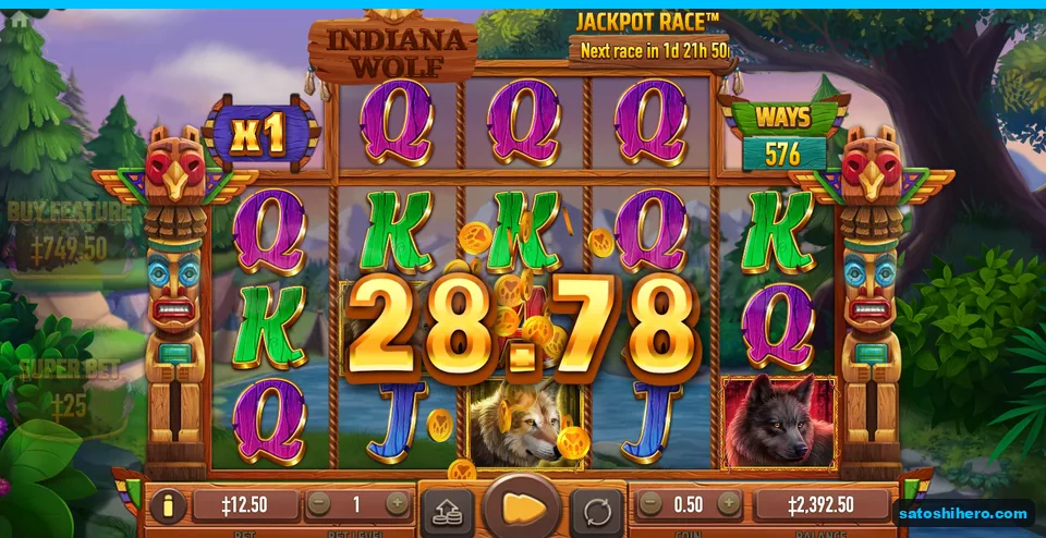 Win climbed to $28.78 as coins crossed the reels