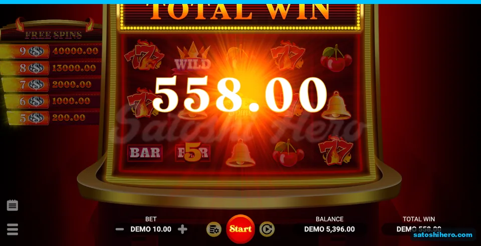 558.00 DEMO total win card waits