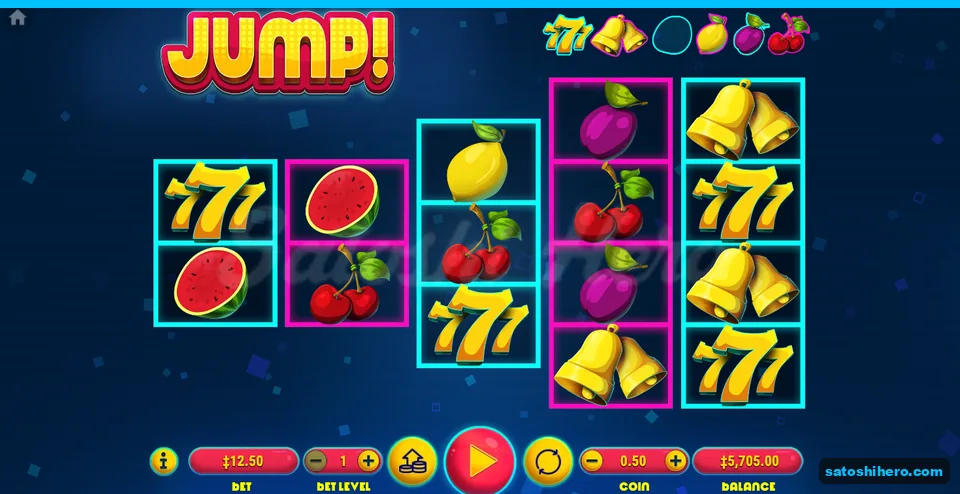 Board settled with staggered neon reels and six-symbol tracker