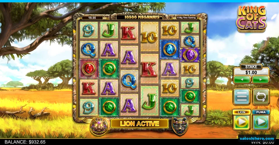 Five-reel grid settled with mixed symbols