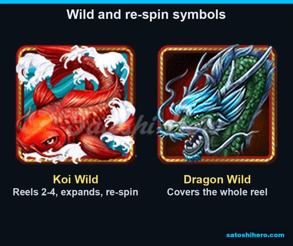 Koi wild shown beside Dragon wild