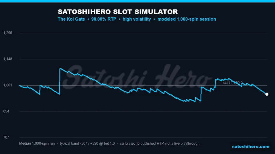 Simulator curve tracks 1,000 projected spins