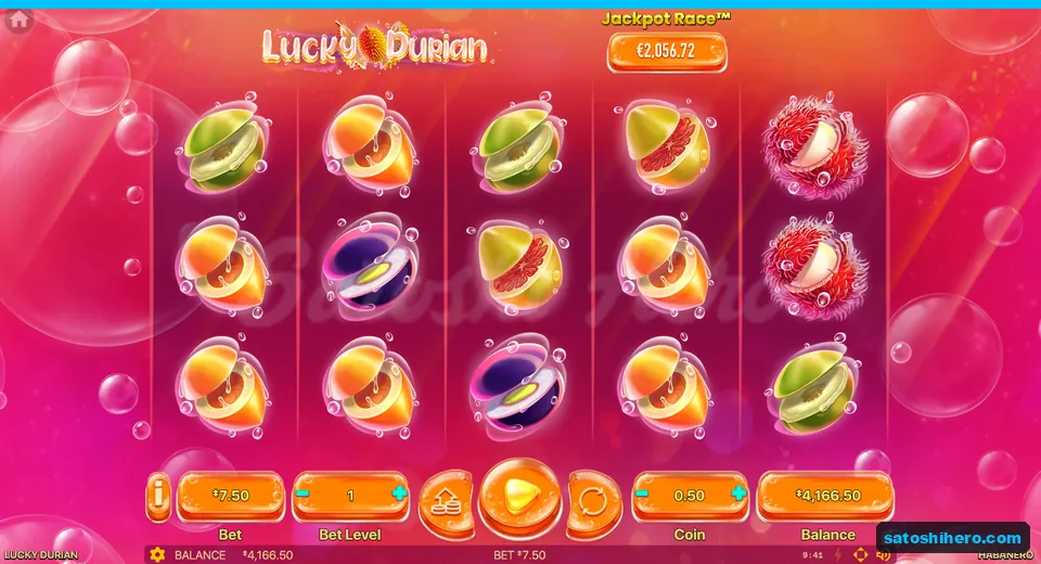 Spin ended with fruit bubbles and no win
