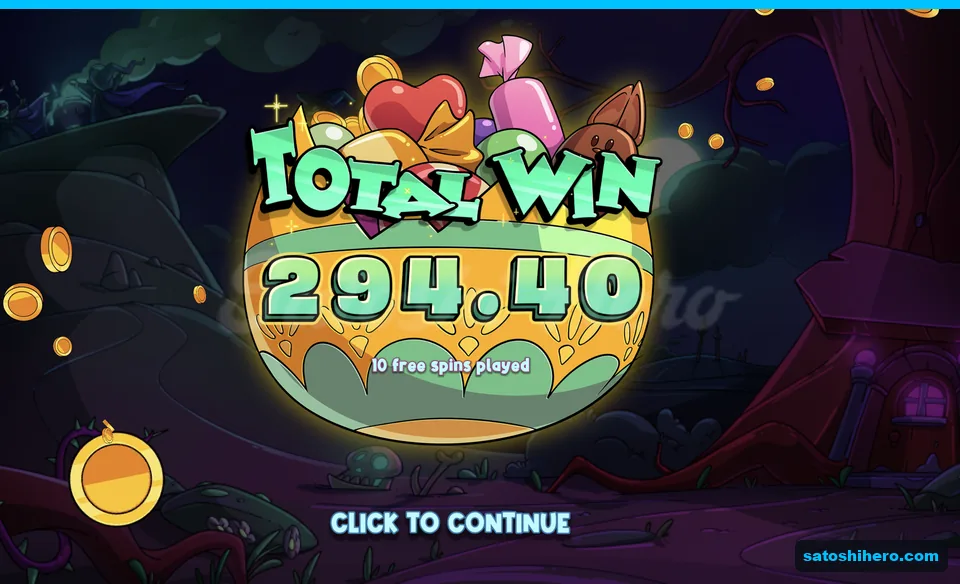 Total win card shows $294.40