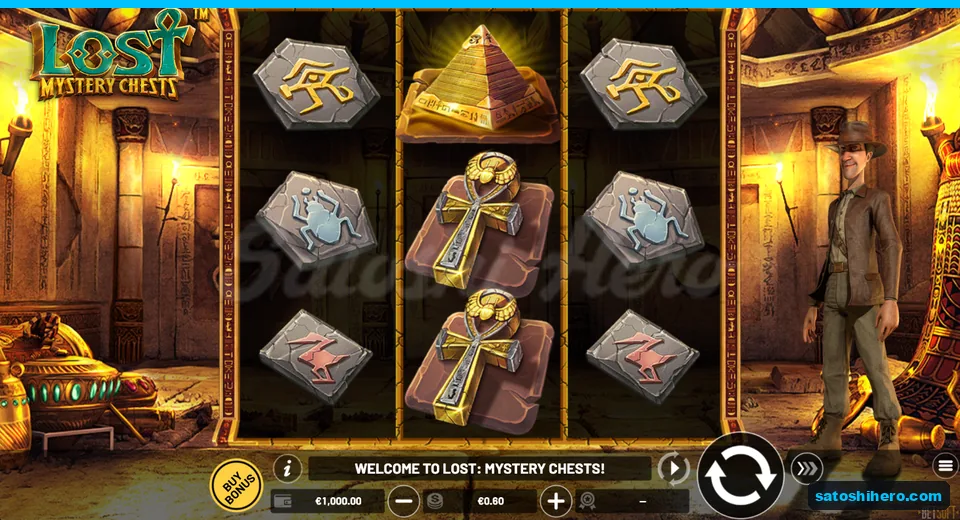 1,000.00 balance with pyramid and Ankh symbols