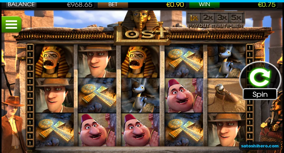 0.75 win shown after center reel respin