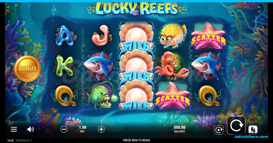 Five reels settled with pearl wilds and starfish scatters