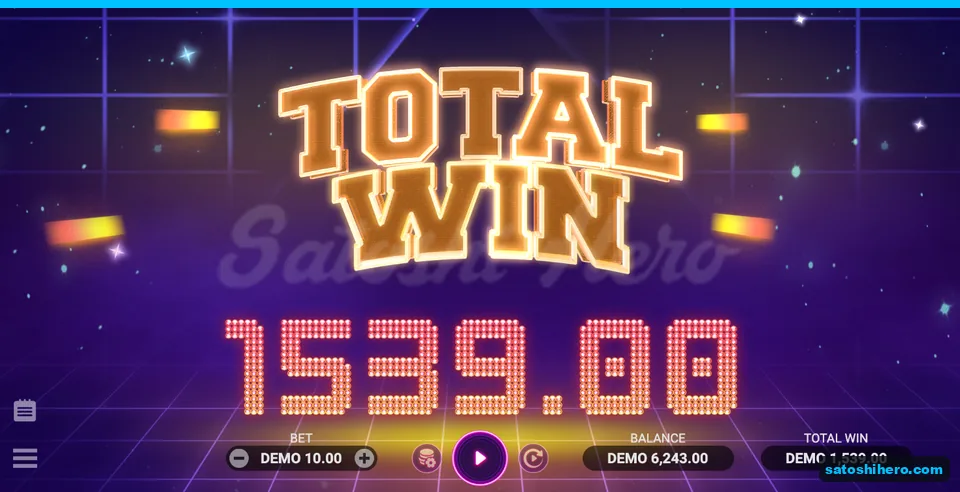 $1,539 total win displayed after Free Spins
