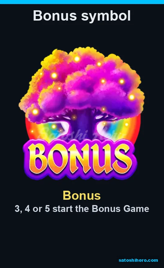 Feature screen showing purple Bonus tree